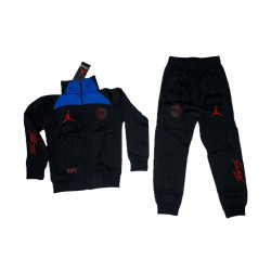 7742 Детски футболен екип Paris Saint Germain черно синьо и червено