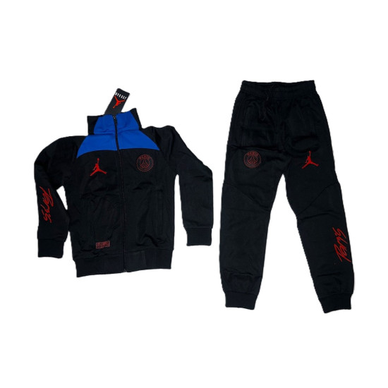 7742 Детски футболен екип Paris Saint Germain черно синьо и червено