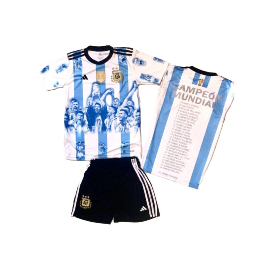 8042 Детски футболен комплект Argentina CAMPEON MUNDIAL 2022